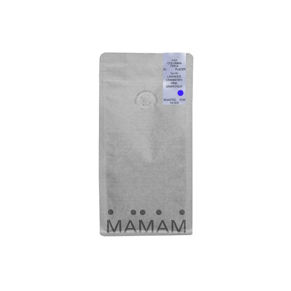 MAMAM - kawa ziarnista Kolumbia El Placer Natural Filter 250 g