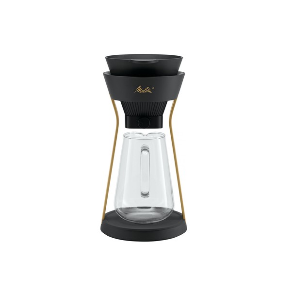 Melitta - AMANO Czarno-złoty - Stacja z dripperem do parzenia kawy