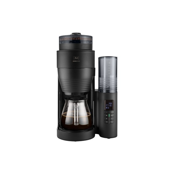 Melitta - AromaFresh II Czarny Mat - Ekspres przelewowy z wbudowanym młynkiem