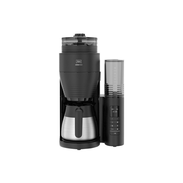 Melitta - AromaFresh II PRO Therm Czarny Mat - Ekspres przelewowy z wbudowanym młynkiem