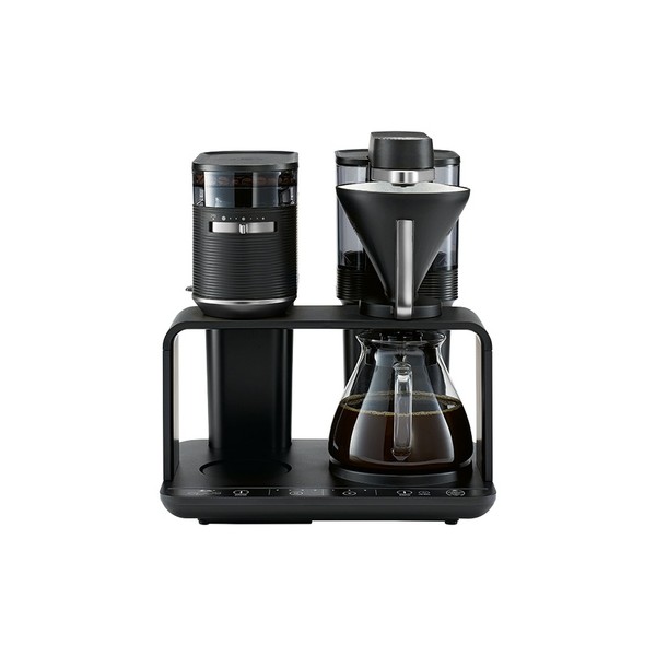 Melitta - EPOS Czarno-srebrny - Ekspres przelewowy z wbudowanym młynkiem