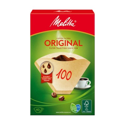 Melitta - Papierowe filtry do kawy 100 - Original - 40 sztuk - zdjęcie 1