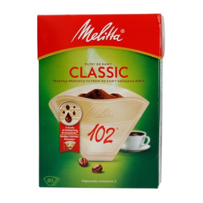 Melitta - Papierowe filtry do kawy 102 - Classic - 80 sztuk - zdjęcie 1