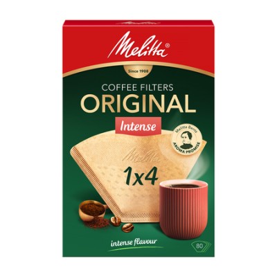 Melitta - Papierowe filtry do kawy 1x4 - Original Intense - 80 sztuk - zdjęcie 1