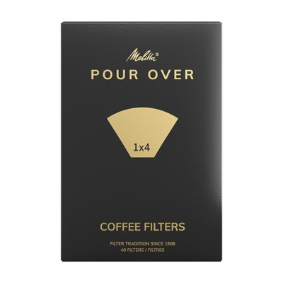 Melitta - Papierowe filtry do kawy 1x4 - Pour Over - 40 sztuk - zdjęcie 1