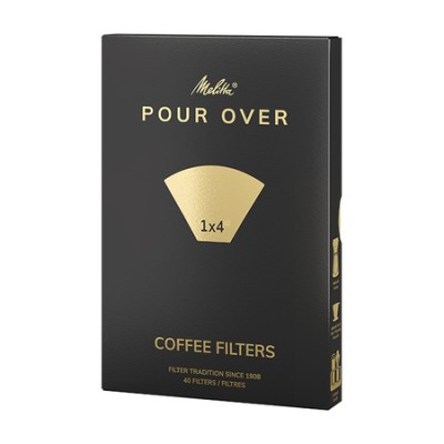 Melitta - Papierowe filtry do kawy 1x4 - Pour Over - 40 sztuk - zdjęcie 3