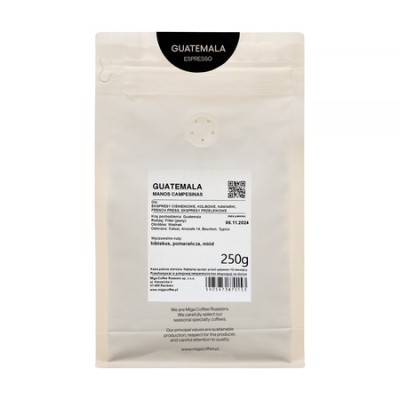 Miga Coffee - kawa ziarnista Gwatemala San Marcos Manos Washed Espresso 250 g - zdjęcie 2