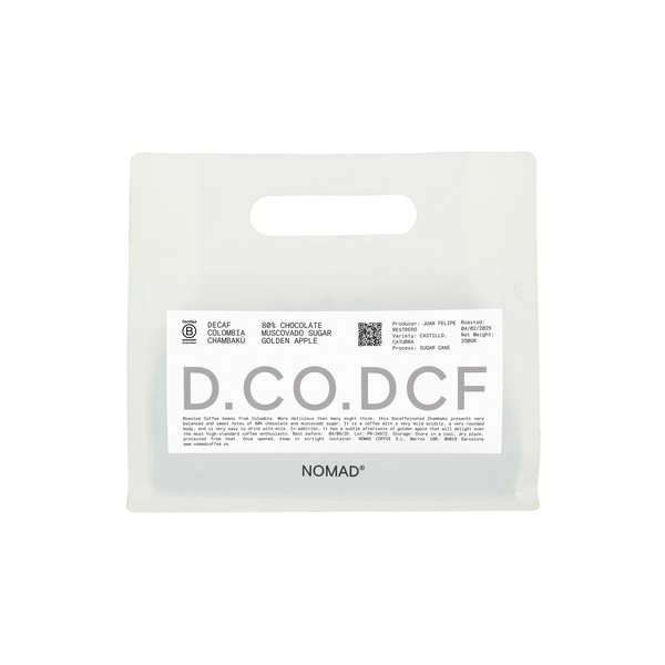 Nomad Coffee - kawa ziarnista bezkofeinowa Kolumbia Chambaku Washed Espresso 250 g