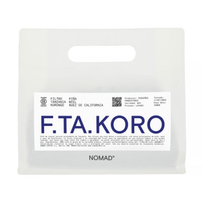 Nomad Coffee - kawa ziarnista Tanzania Korongo Washed Filter 250 g - zdjęcie 1