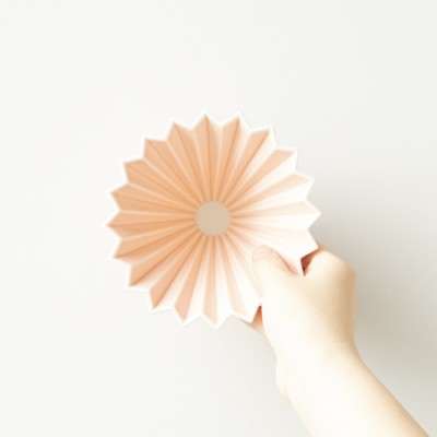 ORIGAMI - Dripper M Matowy różowy - zdjęcie 3