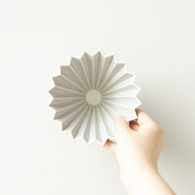 ORIGAMI - Dripper M Matowy szary - zdjęcie 3