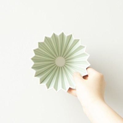 ORIGAMI - Dripper M Matowy zielony - zdjęcie 2