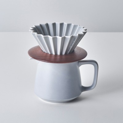 ORIGAMI - Podstawka pod dripper z drewna - zdjęcie 4