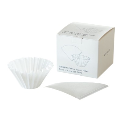 ORIGAMI - zestaw filtrów papierowych M + filtry papierowe z płaskim dnem 2-4 fil. 100 sztuk - zdjęcie 1