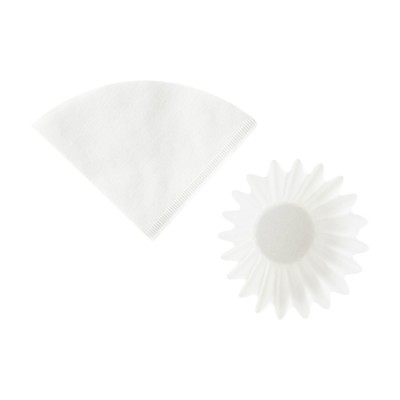ORIGAMI - zestaw filtrów papierowych M + filtry papierowe z płaskim dnem 2-4 fil. 100 sztuk - zdjęcie 4