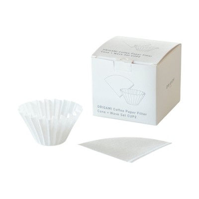 ORIGAMI - zestaw filtrów papierowych S + filtry papierowe z płaskim dnem 1-2 fil. 100 sztuk - zdjęcie 1
