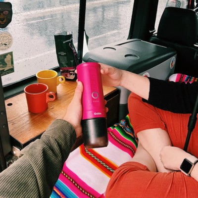 Outin - Nano Espresso Maker - Przenośny ekspres Crimson Red - zdjęcie 4