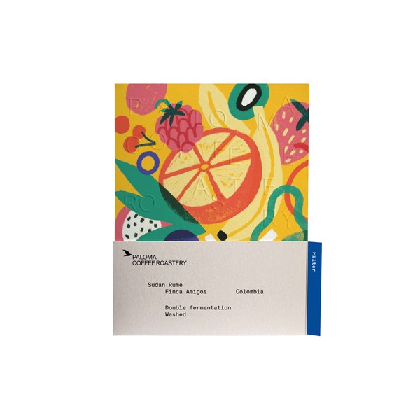 Paloma - kawa ziarnista Kolumbia Sudan Rume Finca Amigos Double Fermentation Washed Filter 200 g