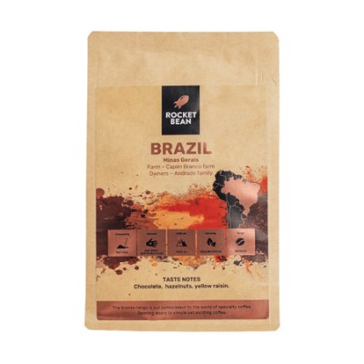 Rocket Bean - kawa ziarnista Brazylia Minas Gerais Natural Filter 200 g - zdjęcie 1