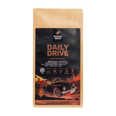 Rocket Bean - kawa ziarnista DAILY DRIVE Brazylia Natural Espresso 1 kg - zdjęcie 1