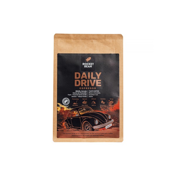 Rocket Bean - kawa ziarnista DAILY DRIVE Brazylia Natural Espresso 200 g