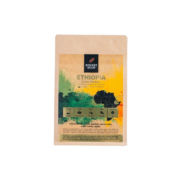 Rocket Bean - kawa ziarnista Etiopia Gedeb Chelbessa Washed Filter 200 g