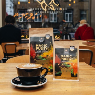 Rocket Bean - kawa ziarnista Magic Pussy Etiopia Guji Shakisso Natural Espresso 500 g - zdjęcie 2