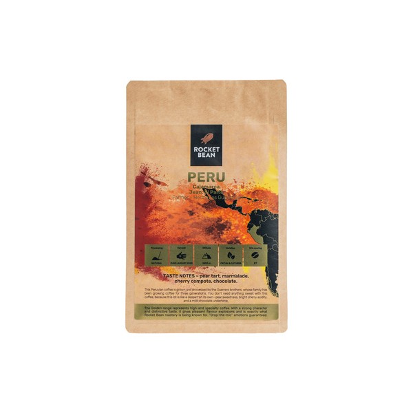 Rocket Bean - kawa ziarnista Peru Hermanos Guerreros Natural Filter 200 g