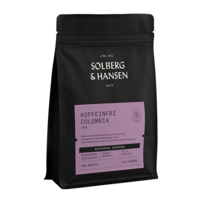 Solberg & Hansen - kawa ziarnista bezkofeinowa Kolumbia Inza Sugarcane Natural Filter 250 g - zdjęcie 1