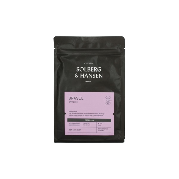 Solberg & Hansen - kawa ziarnista Brazylia Fazenda Barreiro Espresso 250 g