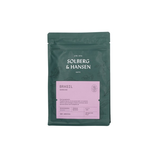 Solberg & Hansen - kawa ziarnista Brazylia Fazenda Barreiro Filter 250 g