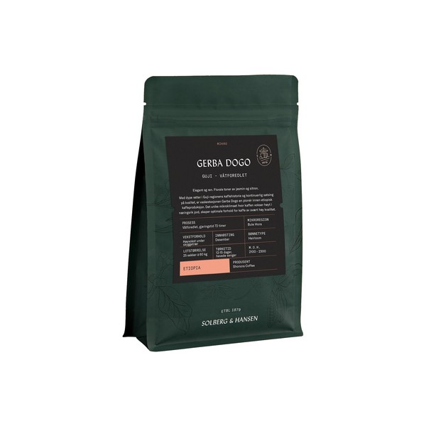 Solberg & Hansen - kawa ziarnista Etiopia Guji Gerba Dogo Washed Filter 250 g