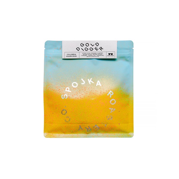Spojka - kawa ziarnista Kolumbia Gold Digger Washed Fruit Enzyme Process Omniroast 200 g