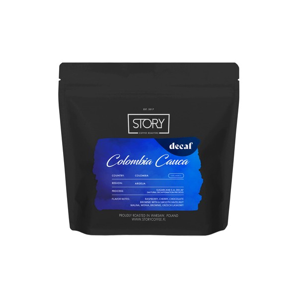 Story Coffee Roasters - kawa ziarnista bezkofeinowa Kolumbia Cauca Espresso 250 g