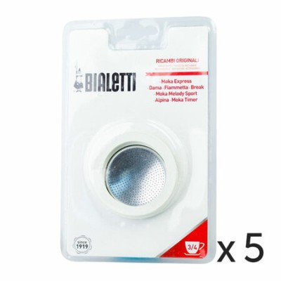Uszczelki do kawiarek aluminiowych Bialetti 3-4tz (zestaw 5 sztuk) - zdjęcie 1