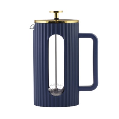 Vialli Design - Livio French Press indygo / złoty 1l - zdjęcie 1