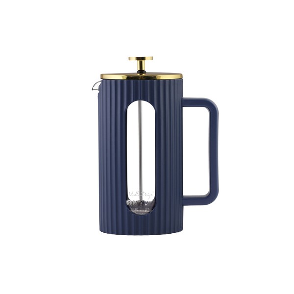 Vialli Design - Livio French Press indygo / złoty 1l