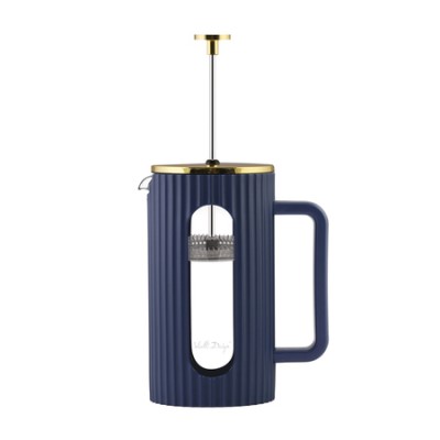 Vialli Design - Livio French Press indygo / złoty 1l - zdjęcie 2