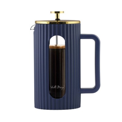 Vialli Design - Livio French Press indygo / złoty 1l - zdjęcie 3