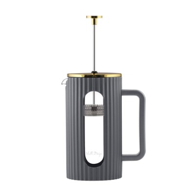 Vialli Design - Livio French Press szary / złoty 1l - zdjęcie 2
