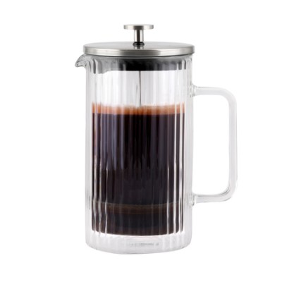 Vialli Design - Tulip French Press srebrny mat 1l - zdjęcie 3