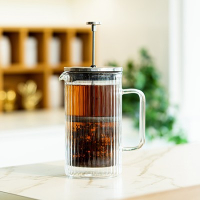 Vialli Design - Tulip French Press srebrny mat 1l - zdjęcie 5