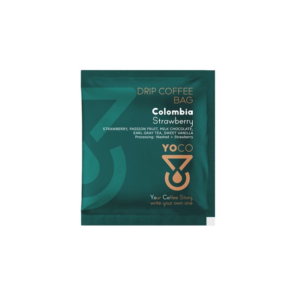 YOCO - kawa w saszetkach Colombia Strawberry Washed 24h dry fermented Filter- 1 saszetka 12 g