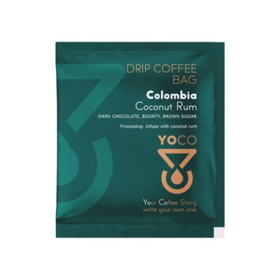 YOCO - kawa w saszetkach Kolumbia Coconut Rum Filter - 1 saszetka 12g - zdjęcie 1