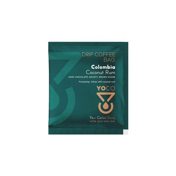 YOCO - kawa w saszetkach Kolumbia Coconut Rum Filter - 1 saszetka 12g