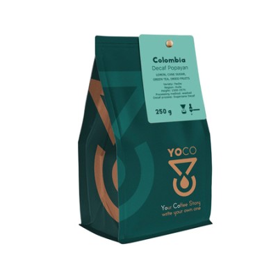 YOCO - kawa ziarnista bezkofeinowa Kolumbia Popayan Filter 250 g - zdjęcie 1