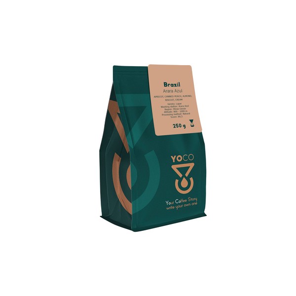 YOCO - kawa ziarnista Brazylia Arara Azul Natural Filter 250 g