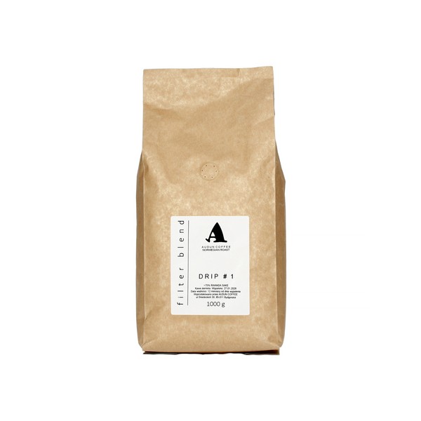 Audun Coffee - kawa ziarnista Rwanda Drip 1 Washed Filter 1 kg