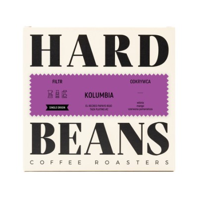 Hard Beans - kawa ziarnista Kolumbia El Recreo Papayo Rojo Taza Platino 2 Filter 250 g - zdjęcie 1