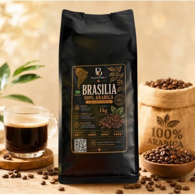 Brazylia Santos 1 kg – 100% Arabica | Klasyczny smak Brazylii